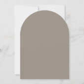 Invitation Minimal EIGHTY Arch Photo 80e Anniversaire (Dos)