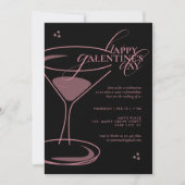Invitation Minimal Elegant Chic Typography 2026 Galentine's (Devant)