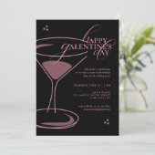 Invitation Minimal Elegant Chic Typography 2026 Galentine's (Debout devant)