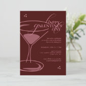Invitation Minimal Elegant Chic Typography 2026 Galentine's (Debout devant)