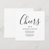 Invitation Minimal et chic | MARIAGE (Devant / Derrière)