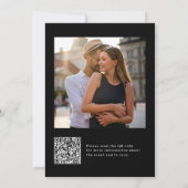 Invitation Minimal et chic | Photo du code QR de la partie En (Dos)
