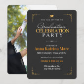 Invitation Minimal et moderne "Grad in Style (Devant / Derrière)