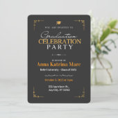 Invitation Minimal et moderne "Grad in Style (Debout devant)