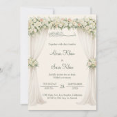 Invitation Minimal Floral Muslim Nikkah Islamic Wedding (Devant)