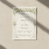 Invitation Minimal Floral Muslim Nikkah Islamic Wedding