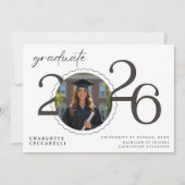 Invitation Minimal Graduation Announcement (Devant)