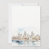 Invitation Minimal Kansas City Missouri Watercolor Mariage (Dos)