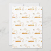 Invitation Minimal Kawaii Boho Bao Dumpling Baby Shower  (Dos)