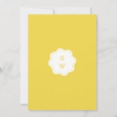 Invitation Minimal Lemon Amalfi Coast 5x7 Wedding Menu Card (Dos)