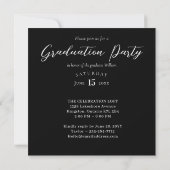 Invitation Minimal Modern Bold Graduation Year Arch Photo (Dos)