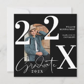 Invitation Minimal Modern Bold Graduation Year Arch Photo (Devant)