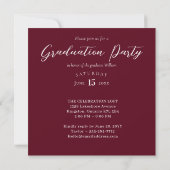 Invitation Minimal Modern Bold Graduation Year Arch Photo (Dos)