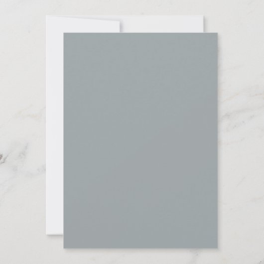 INVITATION MINIMAL MODERN SOFT BLUE GREY TYPOGRAPHY WEDDING (Dos)