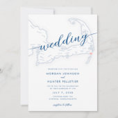 Invitation Minimal moderne Chatham Bars Inn Mariage (Devant)
