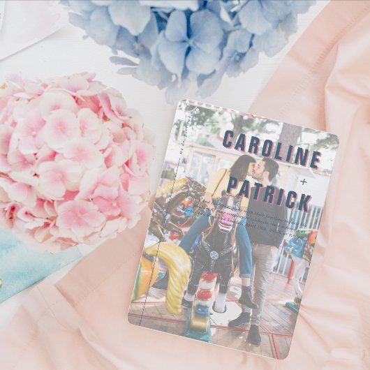 Invitation Minimal moderne | Détails du Mariage photo &