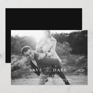 Invitation Minimal moderne Enregistrer la date