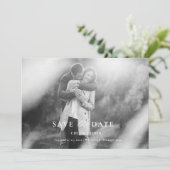 Invitation Minimal moderne Enregistrer la date (Debout devant)