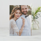 Invitation Minimal moderne Enregistrer la date (Debout devant)
