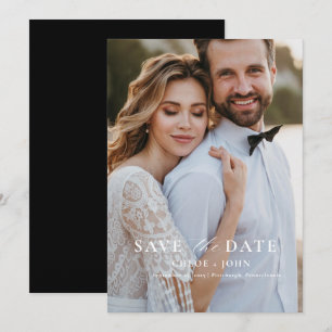 Invitation Minimal moderne Enregistrer la date