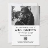 Invitation Minimal moderne Enregistrer la date (Devant)