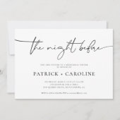 Invitation Minimal moderne | La Nuit Avant Le Dîner De La Rép (Devant)