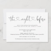 Invitation Minimal Moderne La Nuit Avant Le Dîner De Répétiti (Devant)