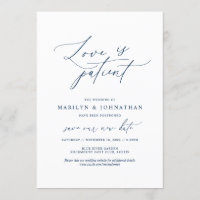 Minimal Navy, L'amour est patient, mariage reporté