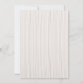 Invitation Minimal Old Money Brown Stripe and Ivory Wedding  (Dos)