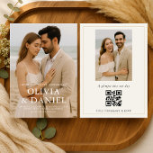 Invitation Minimal Photo Wedding Elegant Modern