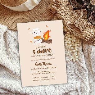 Invitation Minimal S'more Love Baby shower de feu de camp rus