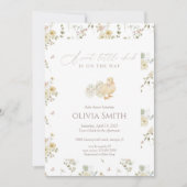 Invitation Minimal Sweet Little Chick Baby Shower (Devant)