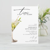 Invitation Minimal 'tini un peu plus vieux ! Cocktail fête d' (Debout devant)