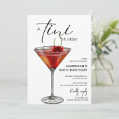 Invitation Minimal 'tini un peu plus vieux ! Cocktail fête d' (Debout devant)