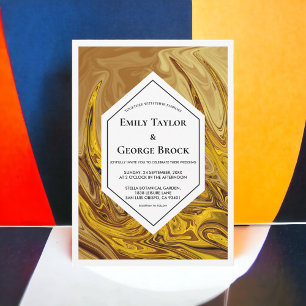 Invitation Minimal Tone Terre Or Terracotta Artsy Mariage