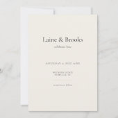 Invitation Minimal Typography Wedding | Modern Elegent (Devant)