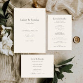 Invitation Minimal Typography Wedding | Modern Elegent