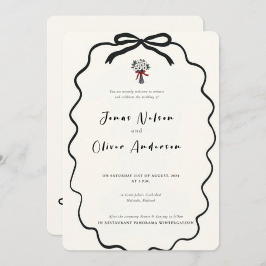 Invitation minimale 2025  (Devant / Derrière)