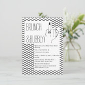 Invitation minimale de brunch et de boissons gazeu (Debout devant)