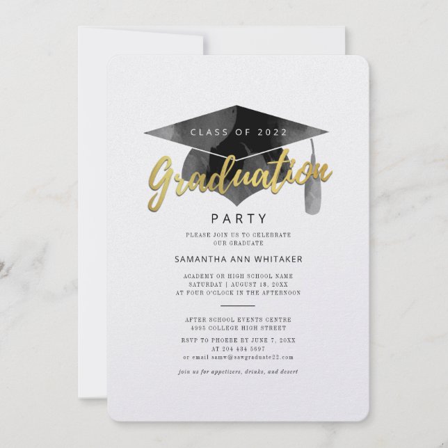 Invitation minimale de remise de diplôme 2026 (Devant)