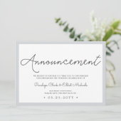 Invitation minimale de report de mariage (Debout devant)
