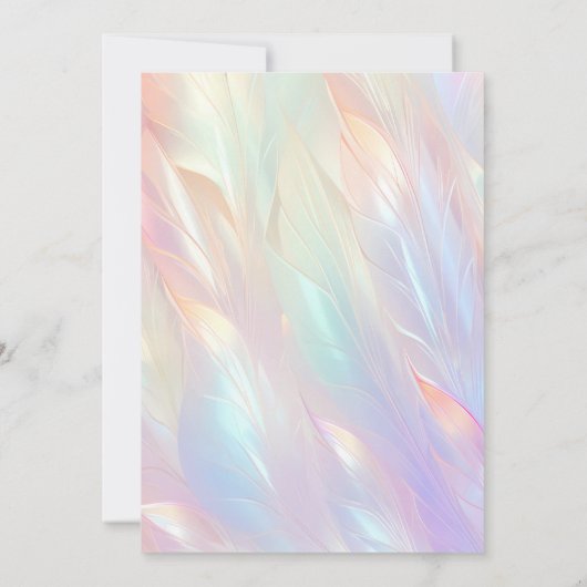 Invitation minimale des Fiançailles de fleurs (Dos)