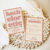 Invitation minimale du week-end de bachelorette