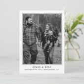 Invitation minimale élégante de sauvegarde de la d (Debout devant)