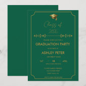 Invitation minimale et élégante de fête de fin d'é (Devant / Derrière)