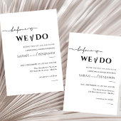 Invitation minimale et simple pour le dîner de rép