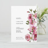 Invitation minimale florale pour une fête de maria (Debout devant)