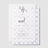 Invitation minimale moderne en vélin (Décalage (Invitation))