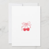 Invitation minimale pour 1er anniversaire thème ce (Dos)
