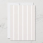 Invitation minimale pour Baby Shower sur le thème  (Dos)